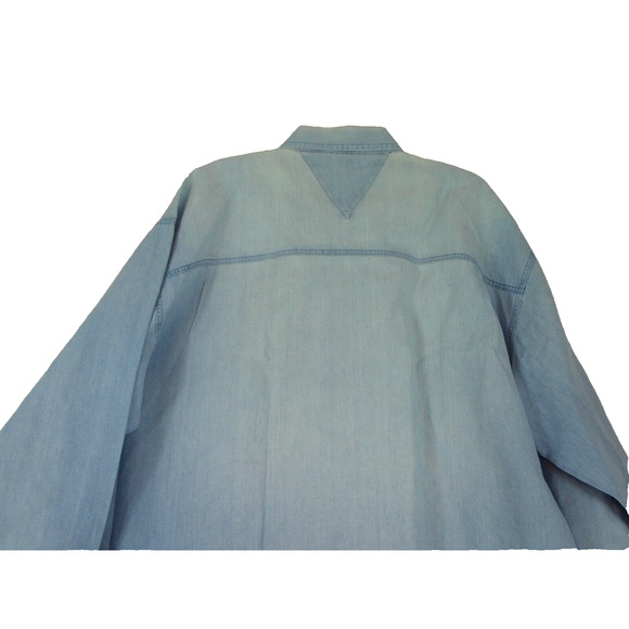 Vintage NFL Dallas Cowboys Denim Button Up True Fan Sportswear‎ Shirt Mens XL - Picture 8 of 9